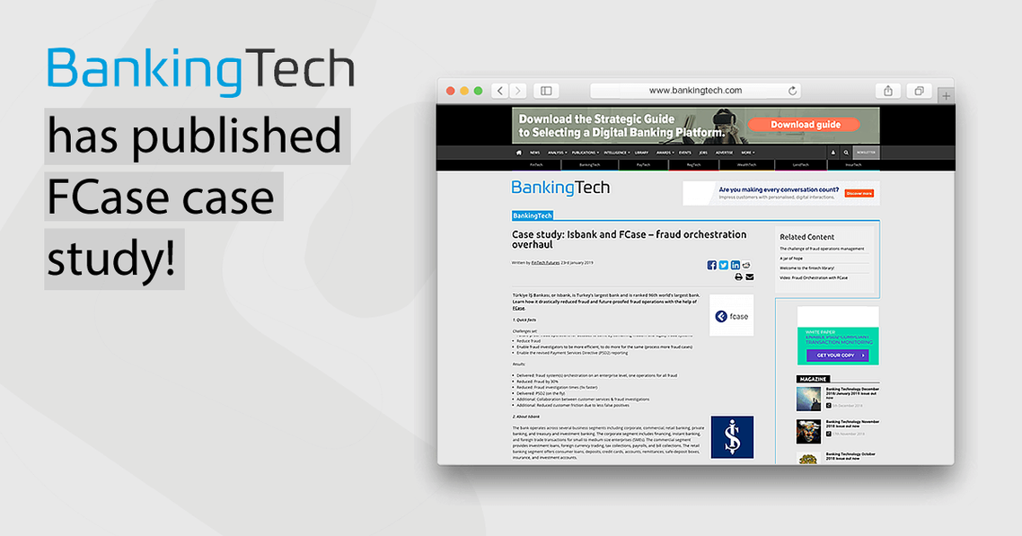 Read more about the article Bankingtech News : Isbank and FCase – Fraud Orchestration Overhaul