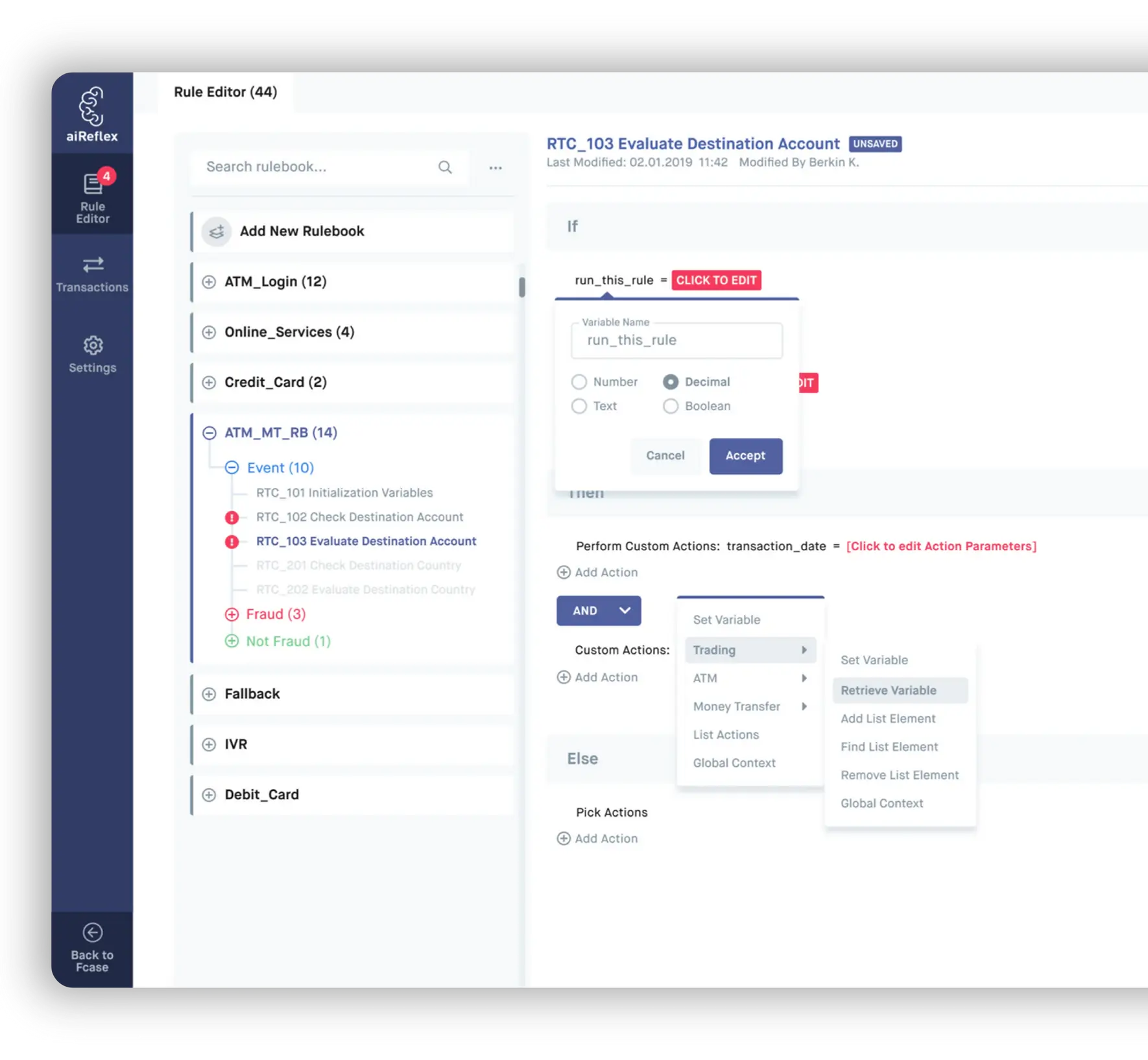 aireflex rule design editor